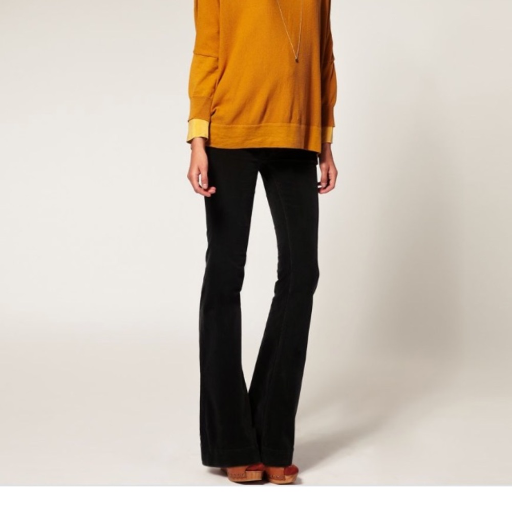 J Brand black Love Story flares